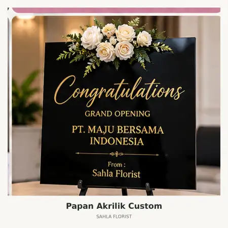 Papan Bunga Akrilik Lubuk Baja